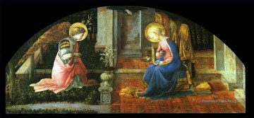 l’Annonciation Christianisme Filippino Lippi Peinture à l'huile